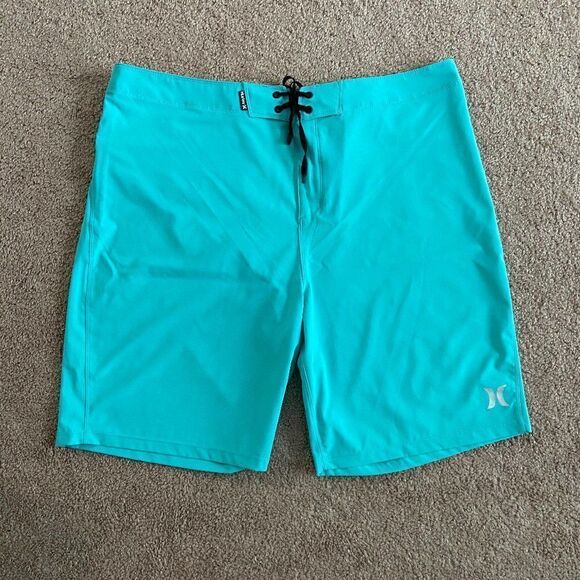 Hurley Phantom Turquoise Mens Board Shorts - Picture 1 of 3